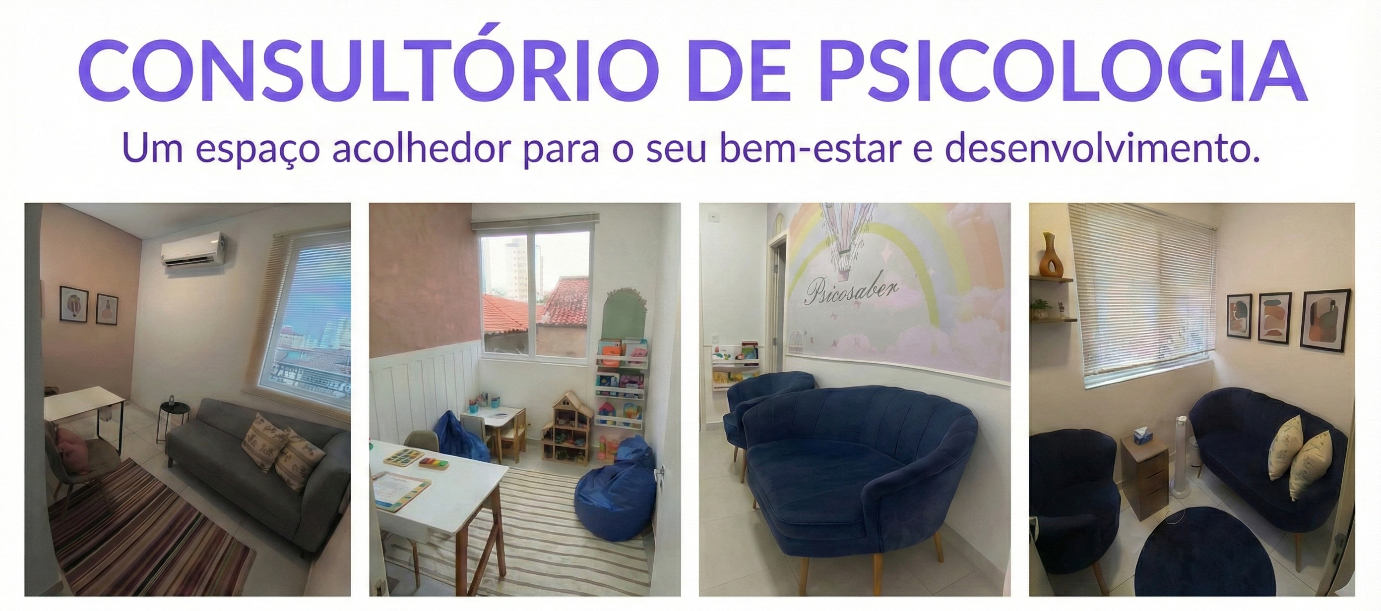 Consultório de psicologia - espaço acolhedor